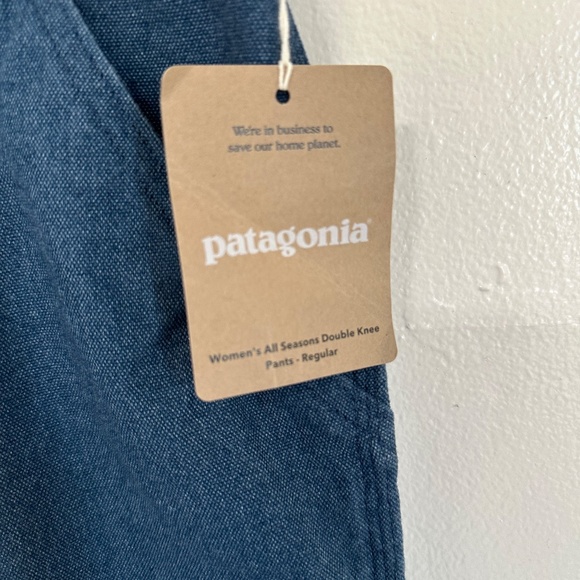 Patagonia Women's All Seasons Double Knee Work Pants, Stone Blue, NWT, Sz 12 - Picture 8 of 11
